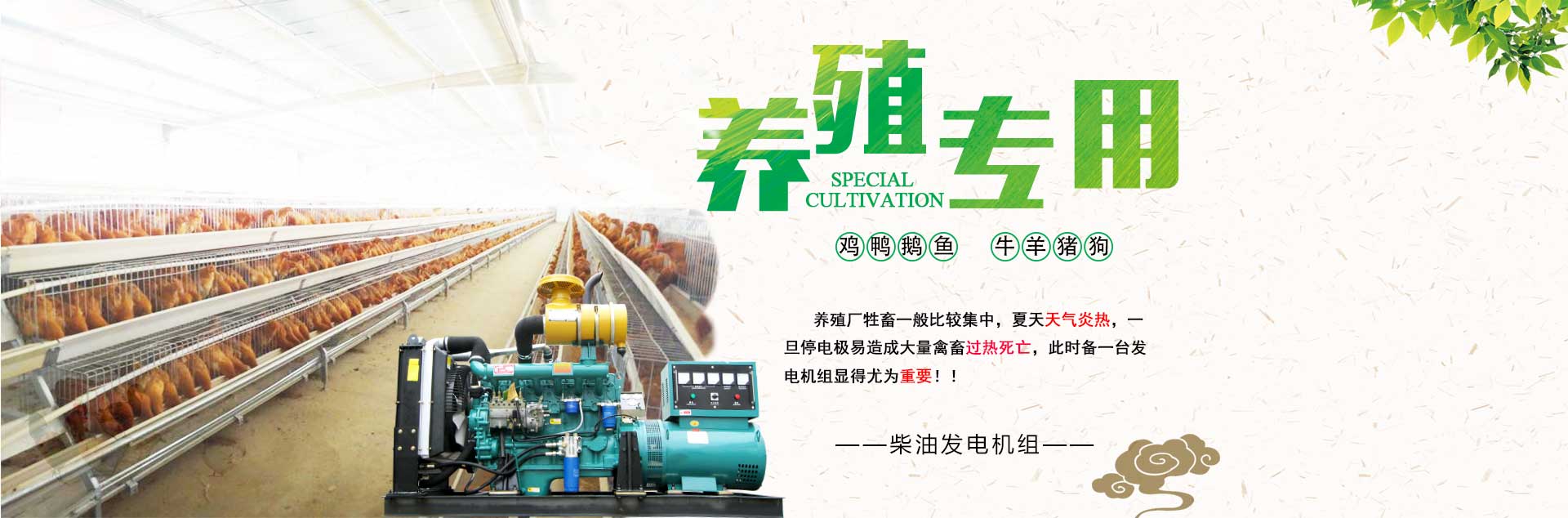 养殖专用发电机组